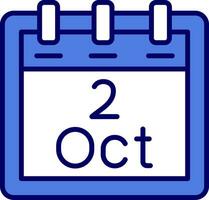 October 2 Vector Icon