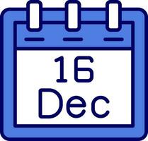 December 16 Vector Icon