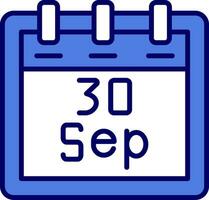 September 30 Vector Icon