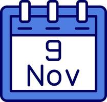 November 9 Vector Icon