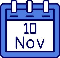 November 10 Vector Icon