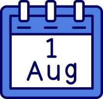 August 1 Vector Icon