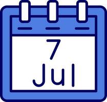 July 7 Vector Icon