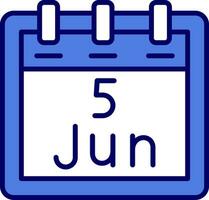 June 5 Vector Icon