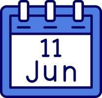 June 11 Vector Icon