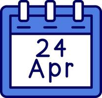 April 24 Vector Icon