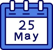 May 25 Vector Icon