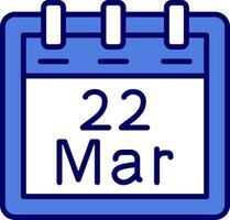 March 22 Vector Icon