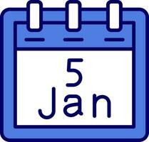 January 5 Vector Icon