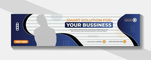 Modern business advertisements showcase social media cover banner web ad design or social media post or banner template design. Banner, header, cover design vector