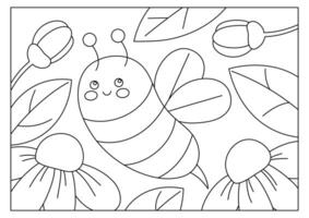 Farm animal coloring page for kids vector