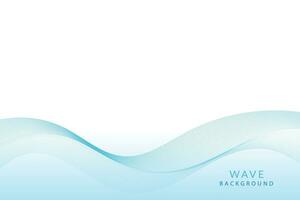 Modern vector banner template with blue wavy lines