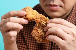 Man Eating Food photo