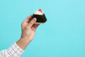 Hand Holding Food photo