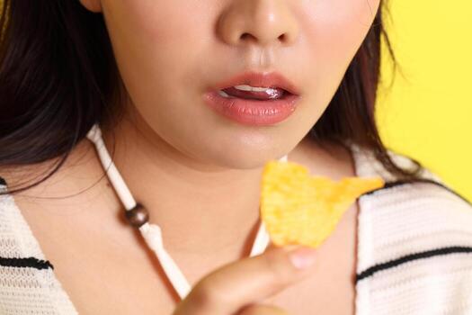 Eating Fast food photo