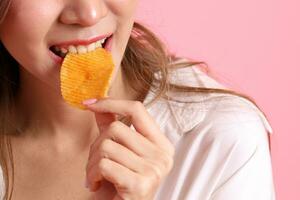 Eating Potato Chips photo