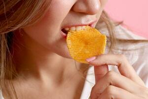 Eating Potato Chips photo