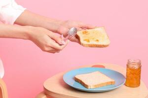 Hand Holding Food photo