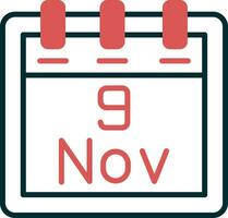 November 9 Vector Icon