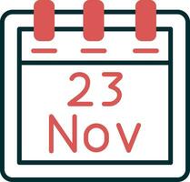 November 23 Vector Icon