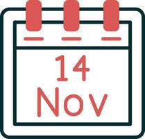 November 14 Vector Icon