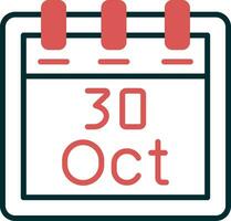 October 30 Vector Icon