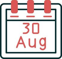 August 30 Vector Icon