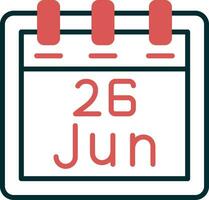 June 26 Vector Icon