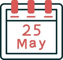 May 25 Vector Icon