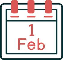 February 1 Vector Icon