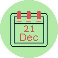 December 21 Vector Icon