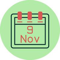 November 9 Vector Icon