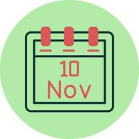 November 10 Vector Icon