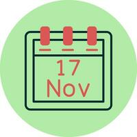 November 17 Vector Icon