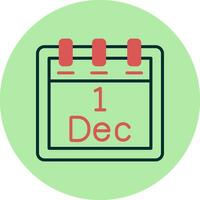 December 1 Vector Icon