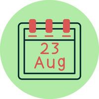 August 23 Vector Icon