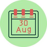 August 30 Vector Icon