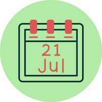 July 21 Vector Icon