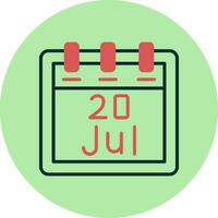 July 20 Vector Icon