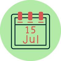 July 15 Vector Icon