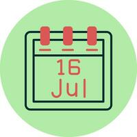 July 16 Vector Icon