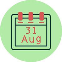 August 31 Vector Icon