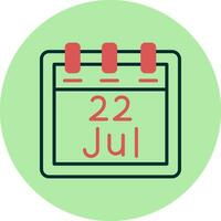 July 22 Vector Icon