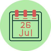 July 26 Vector Icon