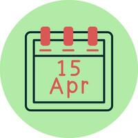 April 15 Vector Icon