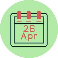 April 26 Vector Icon