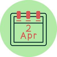 April 2 Vector Icon