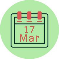 March 17 Vector Icon