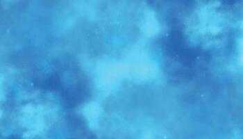 Blue Watercolor Background. Sky Cloud Background. vector