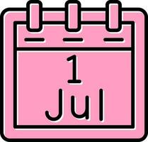 July 1 Vector Icon